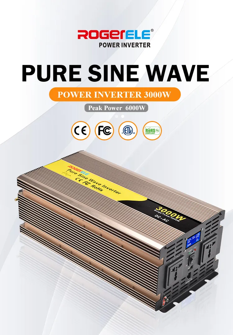 Inversor de onda senoidal pura DC para AC off-grid 3000W 3kw