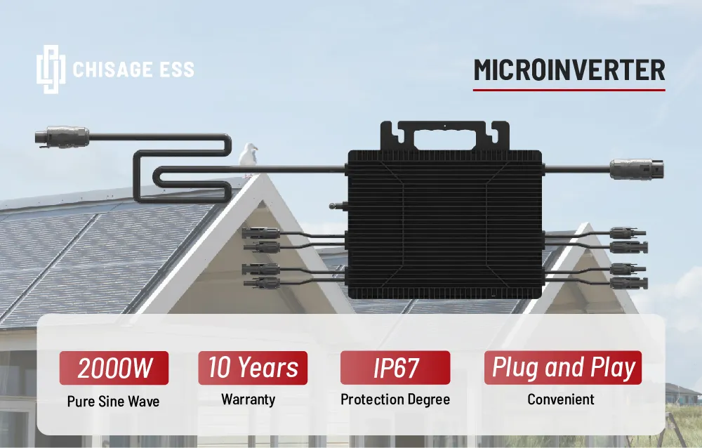 Inversor Micro Conectado à Rede com MPPT Individual 800W 2000W 230VAC Painel Solar Fotovoltaico Inversor Micro