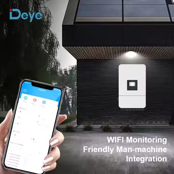 Inversor Híbrido Solar Deye 7kw 7.6kw 8kw Inversor Industrial Monofásico Sistema de Painéis Solares