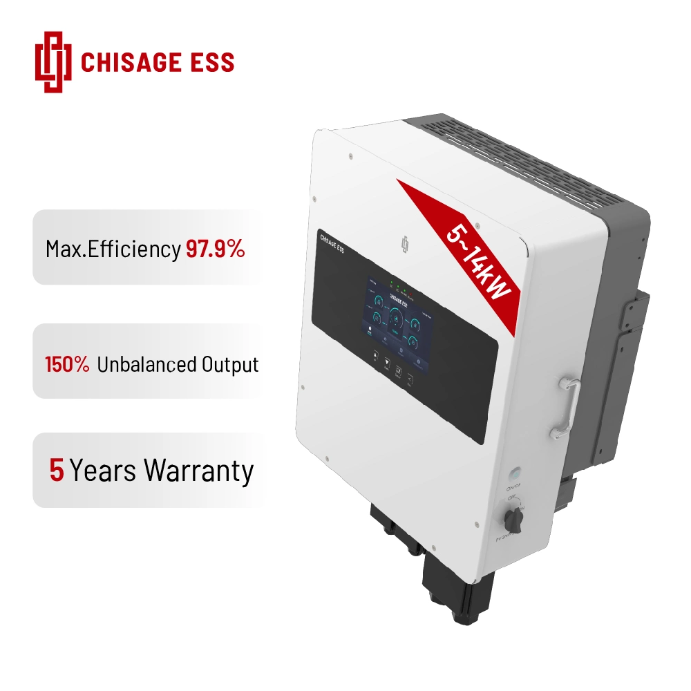 Inversor Solar Inteligente 12kw 12000watt 12kVA 48V 3 Fase Dual MPPT Entrada PV Híbrido Inversor de Potência