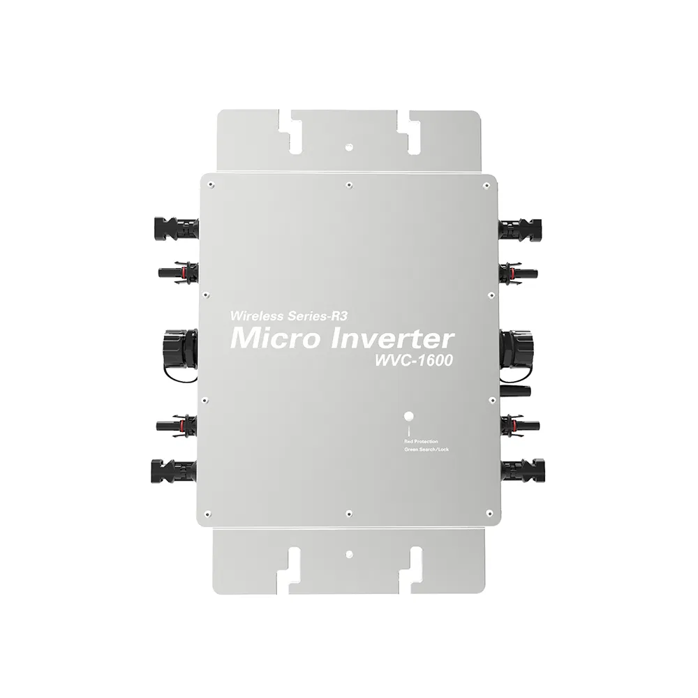 Micro-inversor Solar Gcsoar 1600W WVC-1600 IP65 em lamelas de grelha Para sistema Solar Varanda