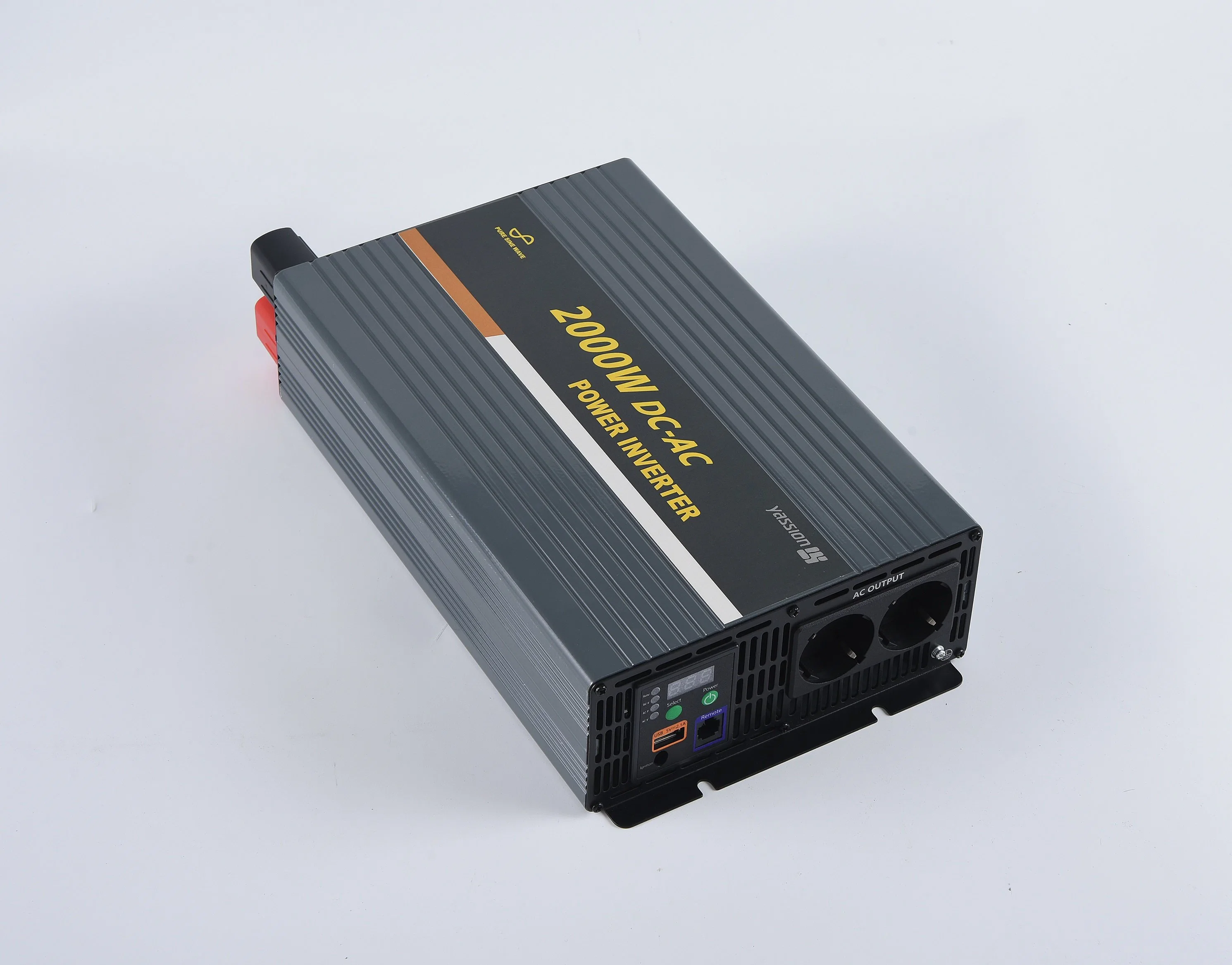 2000W Inversor de Potência, Inversor de Onda Senoidal Pura para Uso Doméstico, Inversor de Potência para Carro