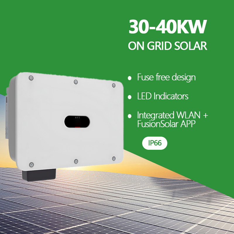 Inversor Solar Original Huawei Sun2000 Inversor de String Inteligente Inversor Solar de Onda Senoidal Pura 30kw 36kw 40kw Trifásico Conectado à Rede para Casa