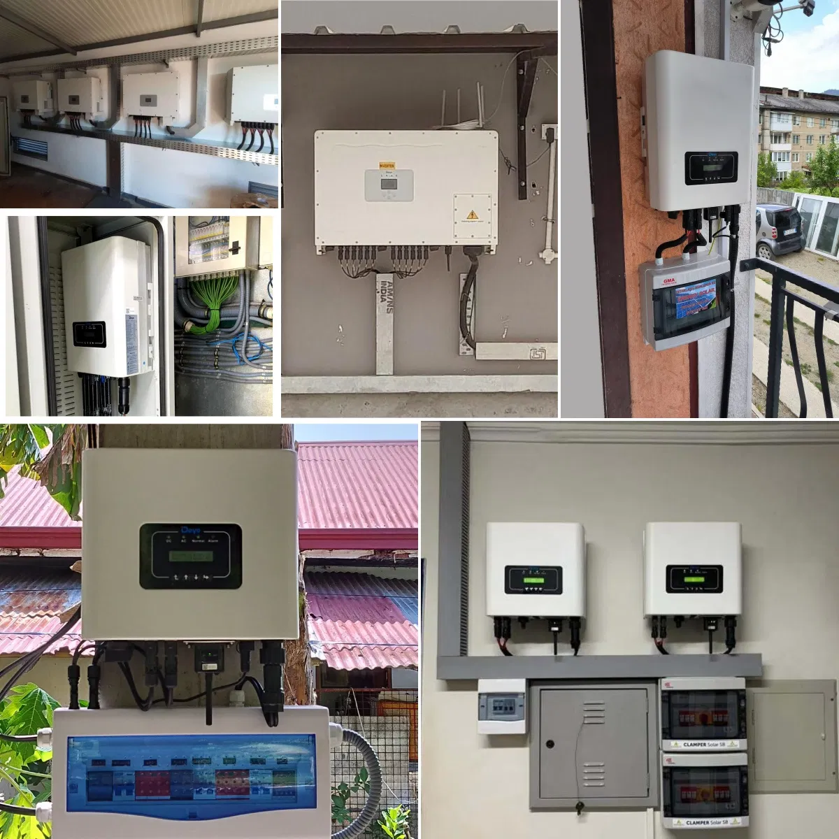 Melhor Preço Inversor String Conectado à Rede Deye 9K 10K 10.5K no Inversor Solar Conectado à Rede G02p1-EU para Uso Residencial