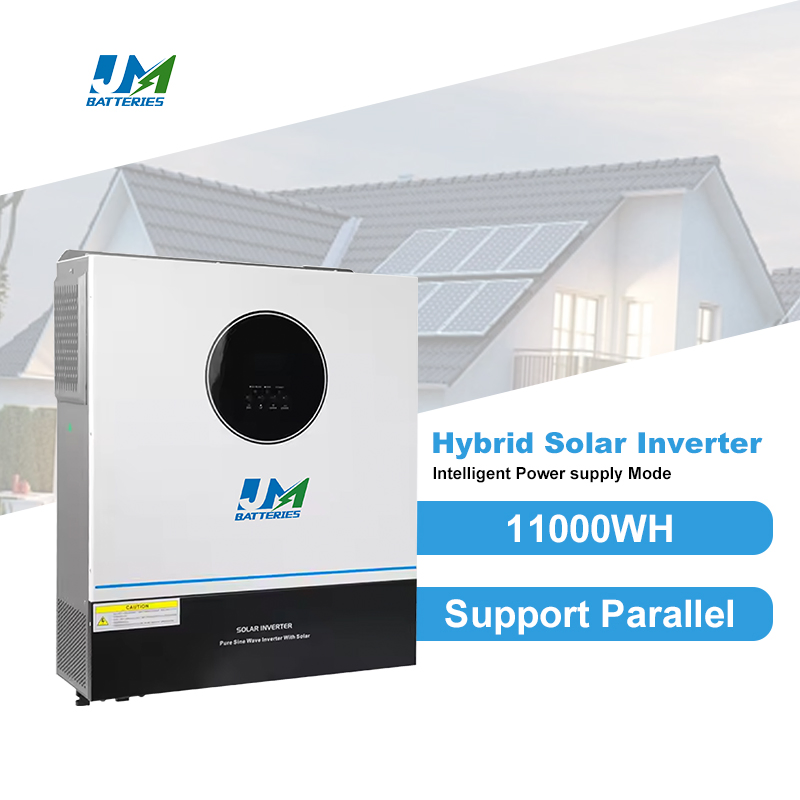 Jm 11kwh Inversor de Energia Solar 220V 50Hz Inversor Solar Híbrido de Onda Senoidal Pura Sistema Conectado à Rede