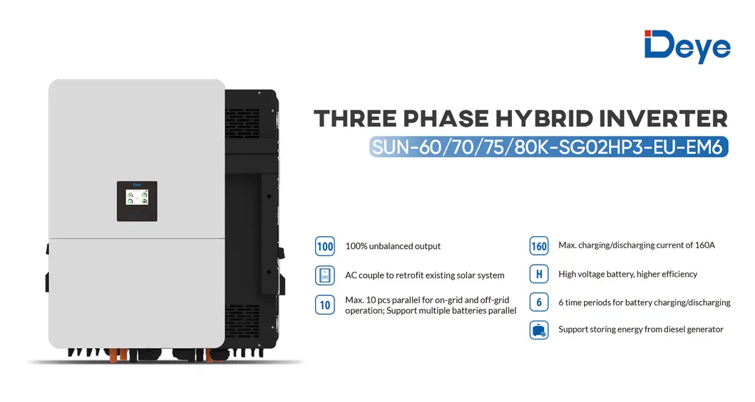 Inversor de Armazenamento Inversor Híbrido Solar com Bateria de Alta Tensão