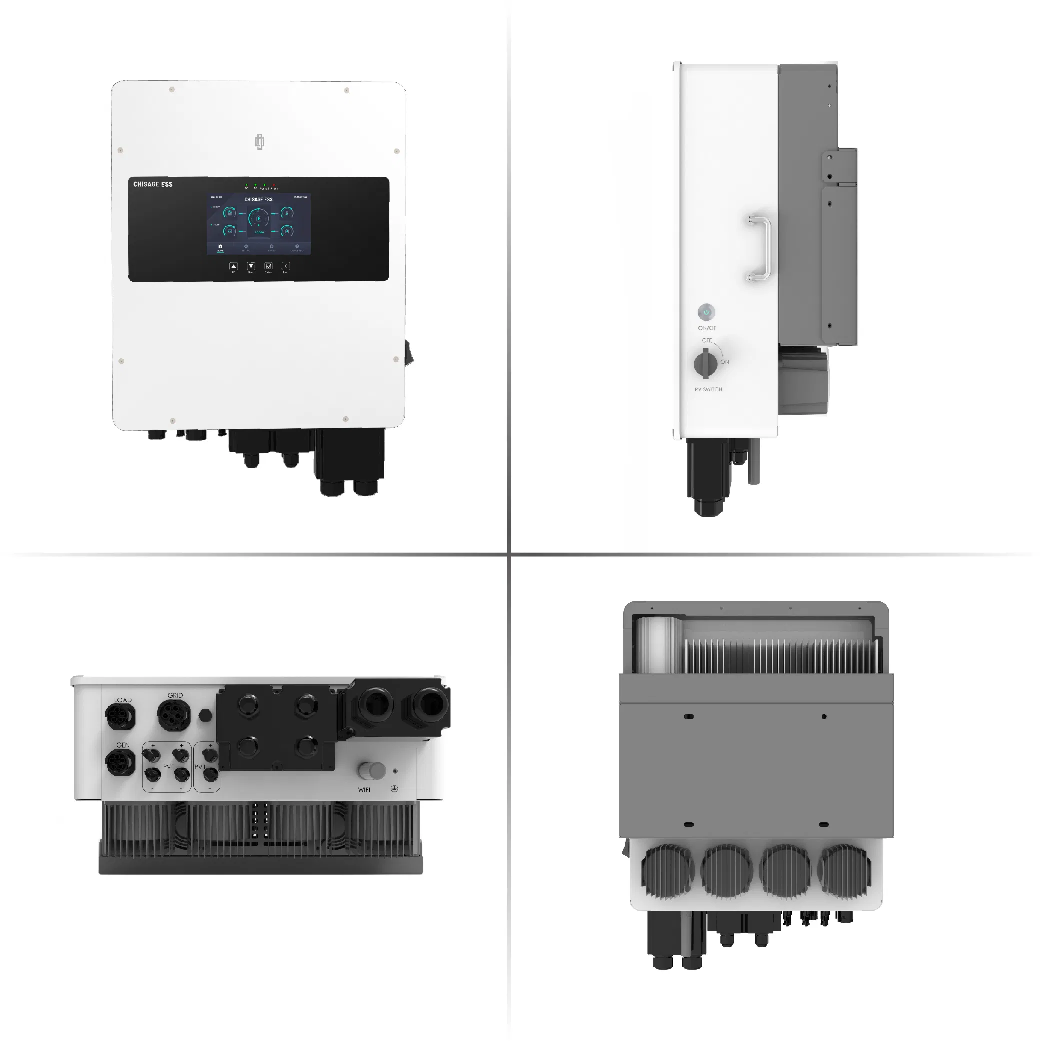 Inversor Solar Inteligente 12kw 12000watt 12kVA 48V 3 Fase Dual MPPT Entrada PV Híbrido Inversor de Potência