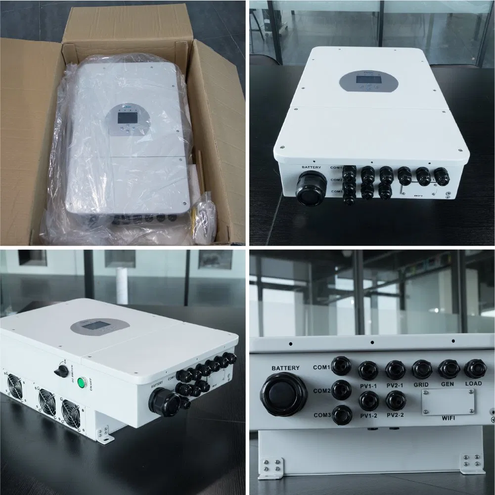 Inversores Híbridos Solares Industriais Deye Sun-12K-Sg04lp3-EU para Armazenamento de Energia