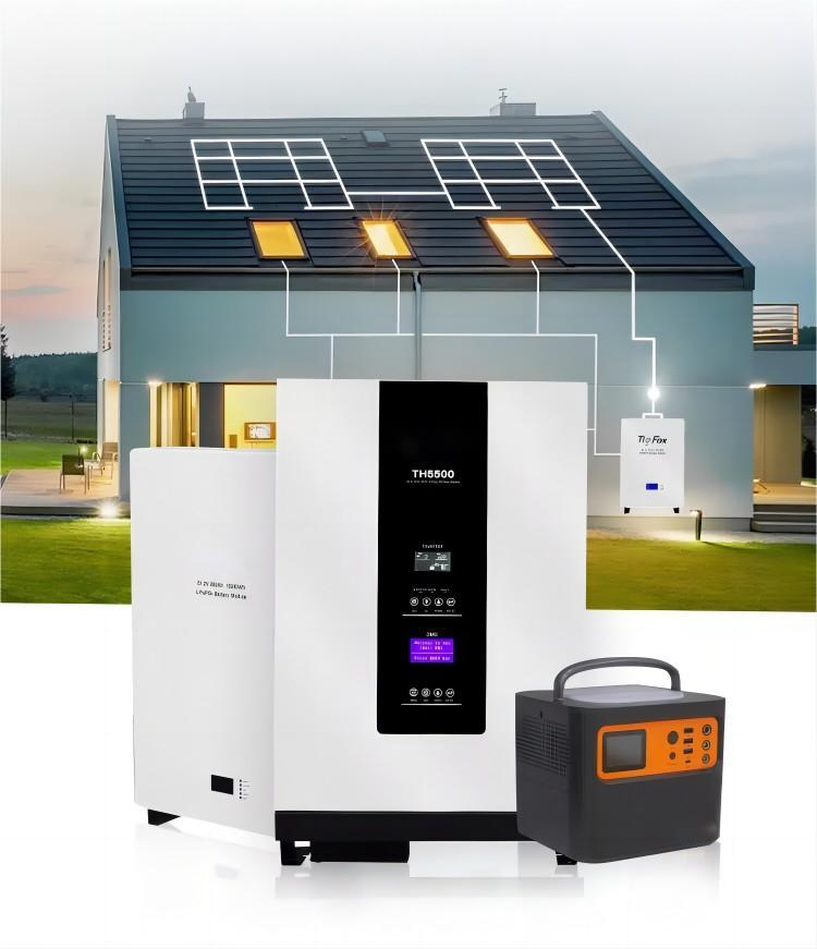 Sistema de Armazenamento de Energia Solar em Bateria Tudo em Um 2560mAh Banco de Baterias Solares Inversor de Potência 3000W com Proteção Inteligente BMS