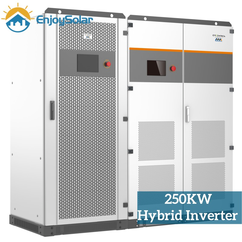 150kw 250kw 500kw Gerador Inversor Solar Híbrido de Alta Eficiência para Uso Industrial em Sistema de Inversor de Bateria DC AC com Armazenamento de Energia Solar