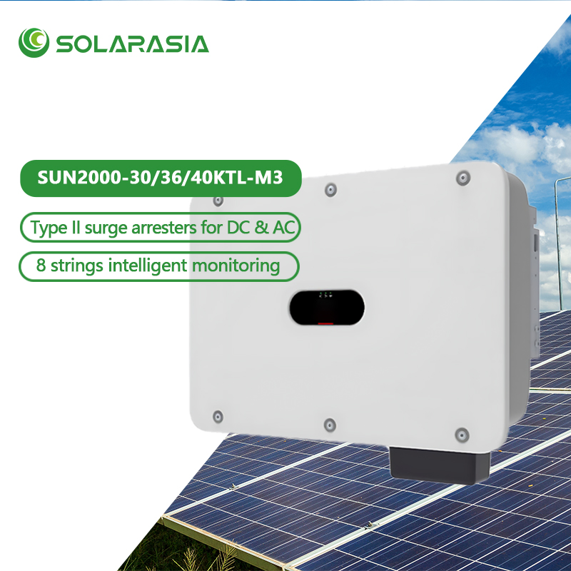 Inversor Solar Original Huawei Sun2000 Inversor de String Inteligente Inversor Solar de Onda Senoidal Pura 30kw 36kw 40kw Trifásico Conectado à Rede para Casa