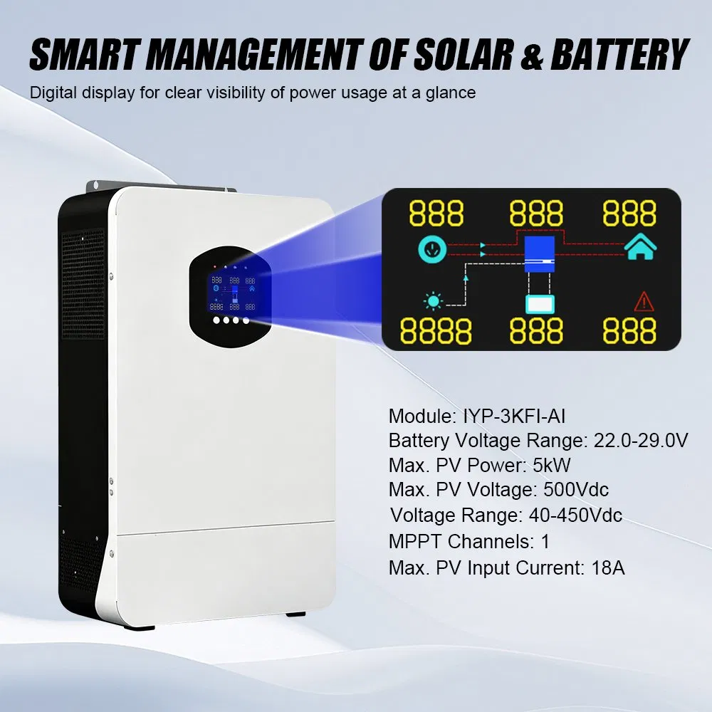 Inversor solar off-grid 3kw 6kw 12kw