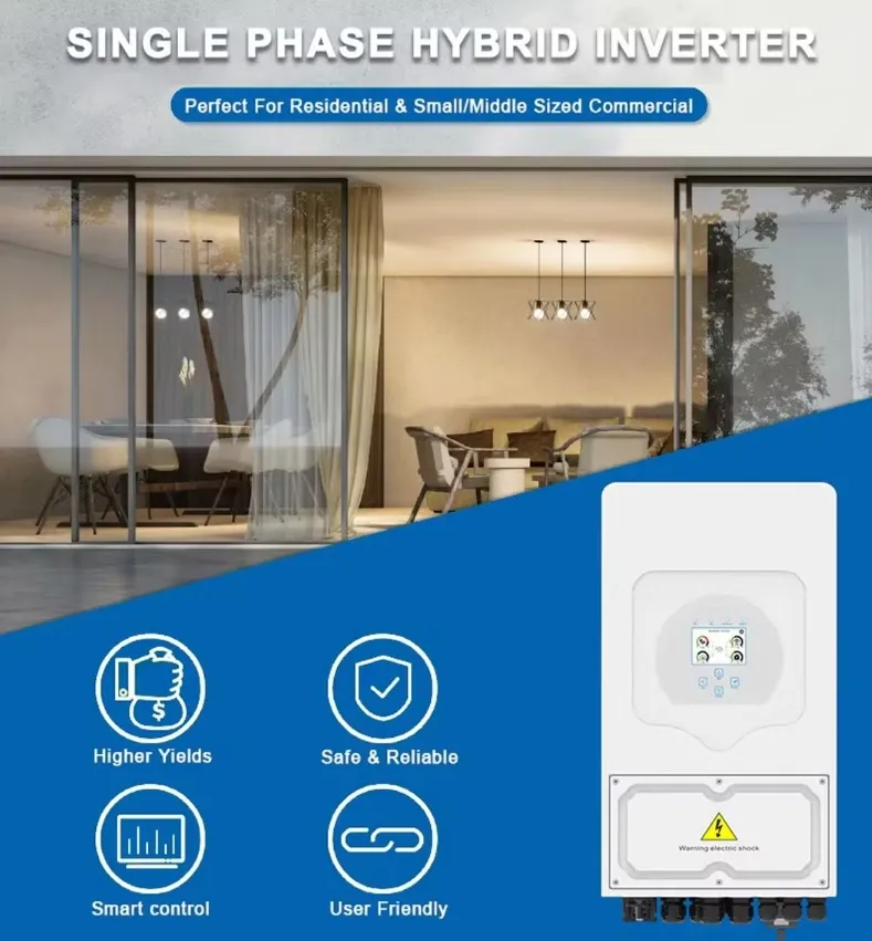 Inversor Solar Monofásico Trifásico Deye Growatt Srne Solis para Sistema Solar Residencial