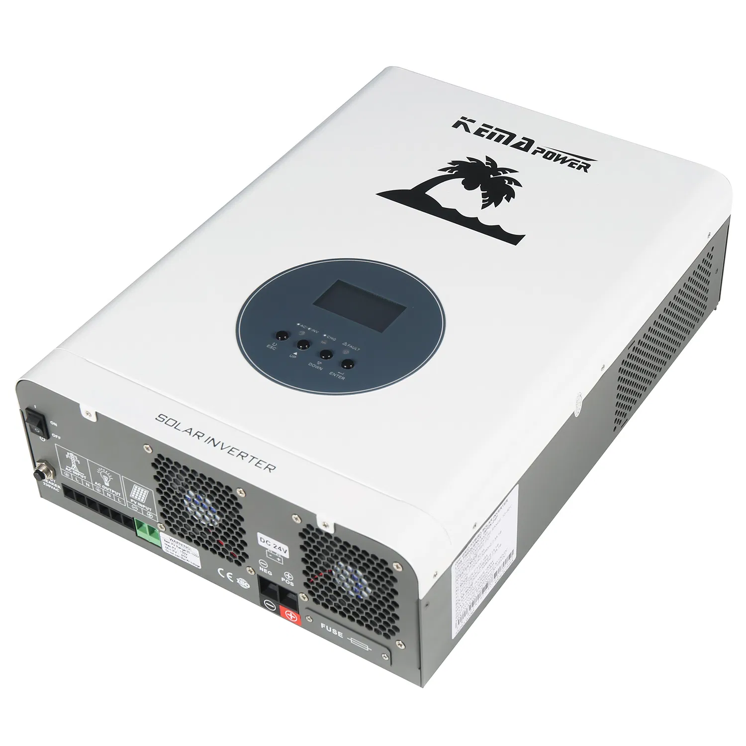 Inversor Kemapower com MPPT 12V 24V DC para AC 220V 110V 800W 1kw 1200W 2400W 3000W Inversor de Onda Senoidal Pura para Sistema Solar Residencial