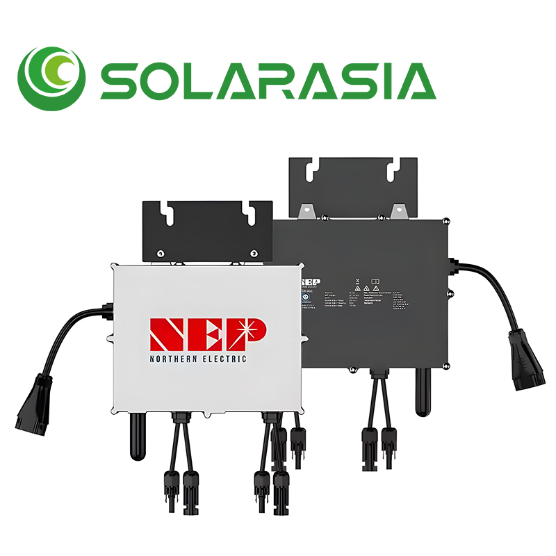 Inversor Micro à Prova d'Água Nep 800W para Sistema de Energia Solar Conectado à Rede 110V 230V para Casa e Varanda Solar