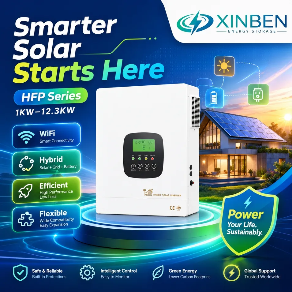 Inversor Híbrido de Energia Solar Inteligente 1kw-12.3kw com Carregamento MPPT WiFi RS485 Saída de Onda Senoidal Pura