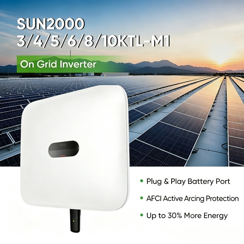 Inversor Solar Residencial Huawei Sun2000 5kw 6kw 8kw 10kw 12kw Inversores Bidirecionais Inversor PV Inteligente DC para AC para Residências