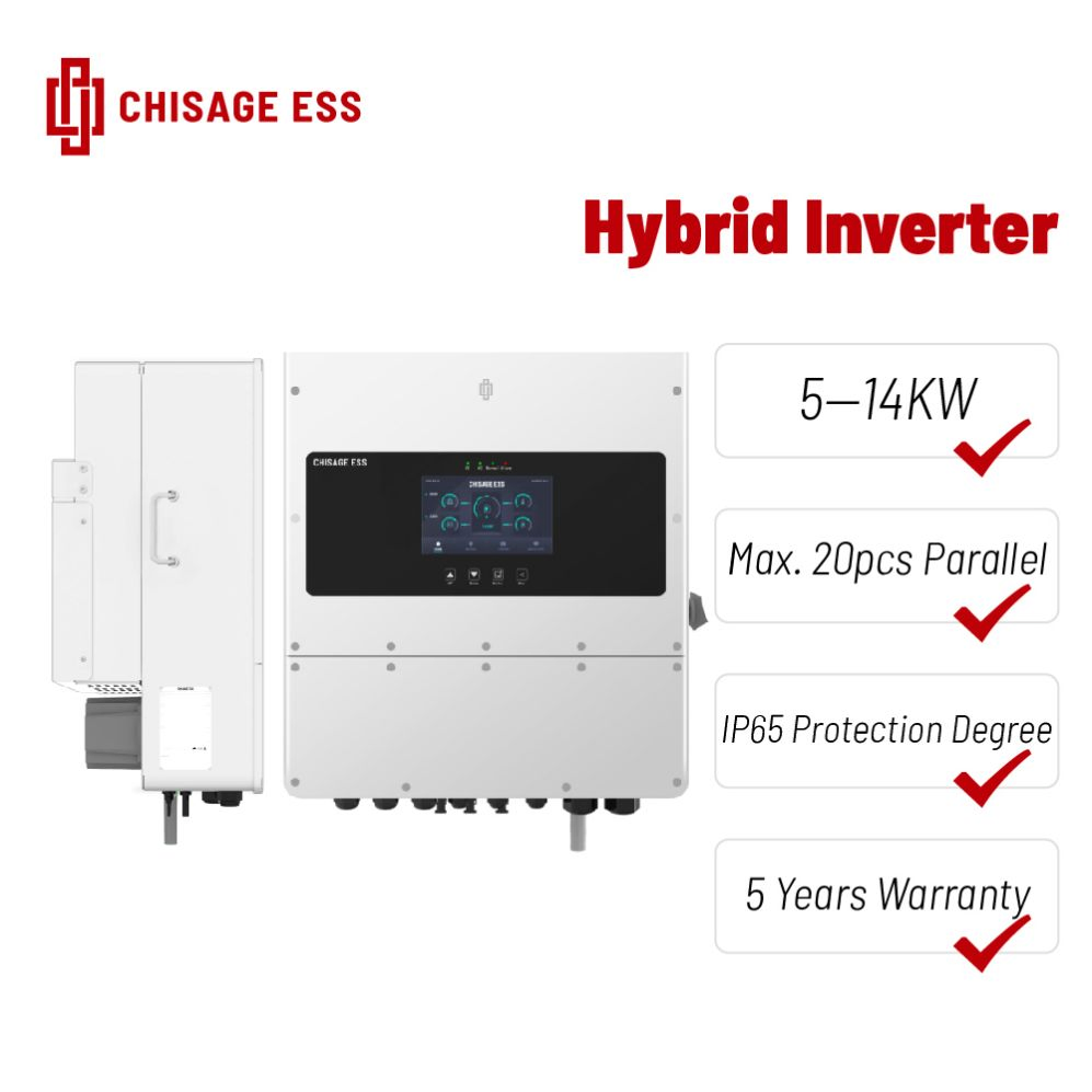 Preço de Fábrica 48VDC 230VAC 10kw Energia Renovável para Casa 3 Inversor Solar Híbrido Conectado à Rede Off Grid de Onda Senoidal Pura 10kw Sistema Solar com CE