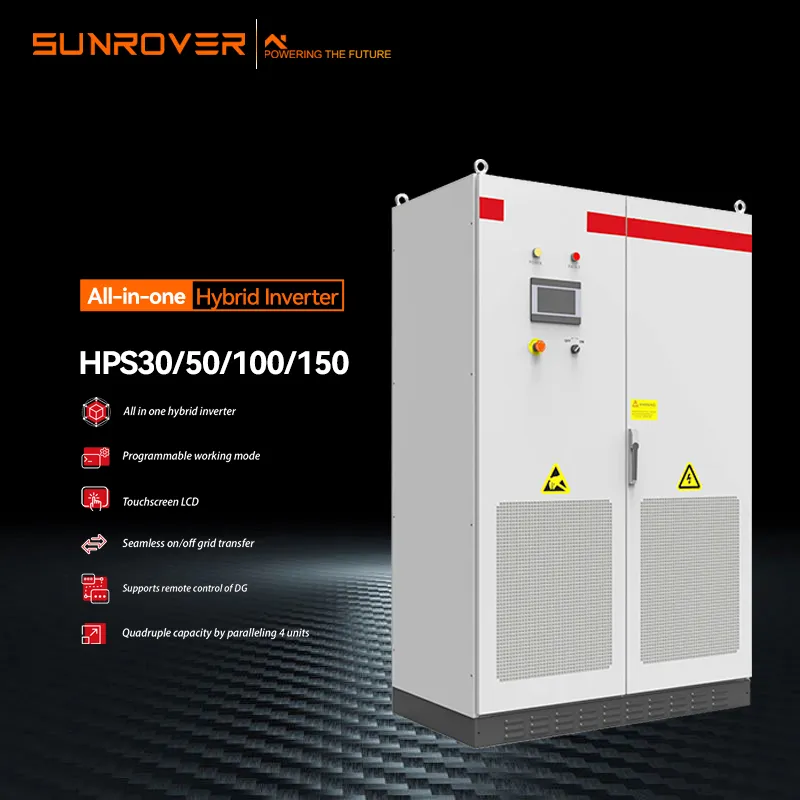 Inversor Híbrido Atess 30kw 100kw 150 Kw 200kw 3 Fases Tudo em Um Inversor Híbrido Solar Conectado à Rede com Bateria para Industrial