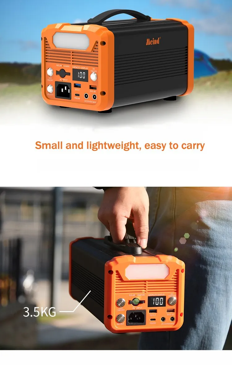 300W Armazenamento de Energia Bateria de Lítio e Inversor Tudo em Um com UPS para Uso Externo e Emergências