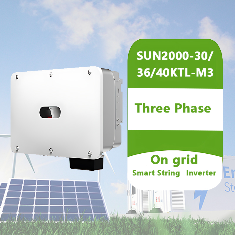 Inversor Solar Original Huawei Sun2000 Inversor de String Inteligente Inversor Solar de Onda Senoidal Pura 30kw 36kw 40kw Trifásico Conectado à Rede para Casa