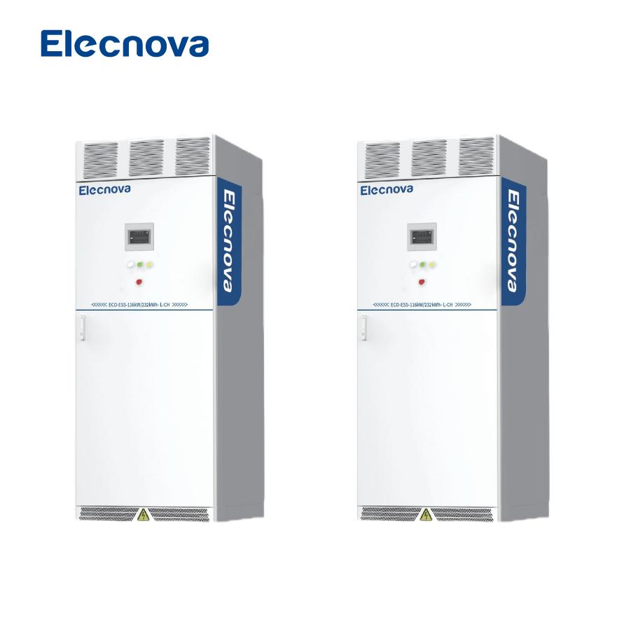 Solução de Sistema de Armazenamento de Energia de Baterias Elecnova MPPT 232kwh 116kw Inversor Híbrido de Microrede Off Grid Armazenamento de Energia Industrial e Comercial