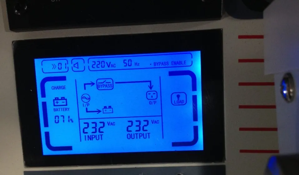 Interface LCD Digital do Inversor