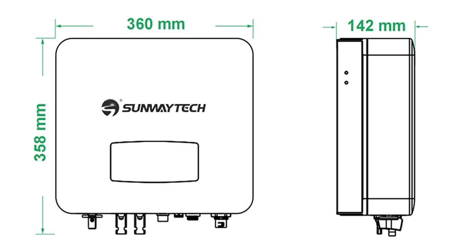 Inversor Solar Conectado à Rede Monofásico 2 MPPT RS485 IP65 Inversor String WiFi 5kw 10kw 20kw