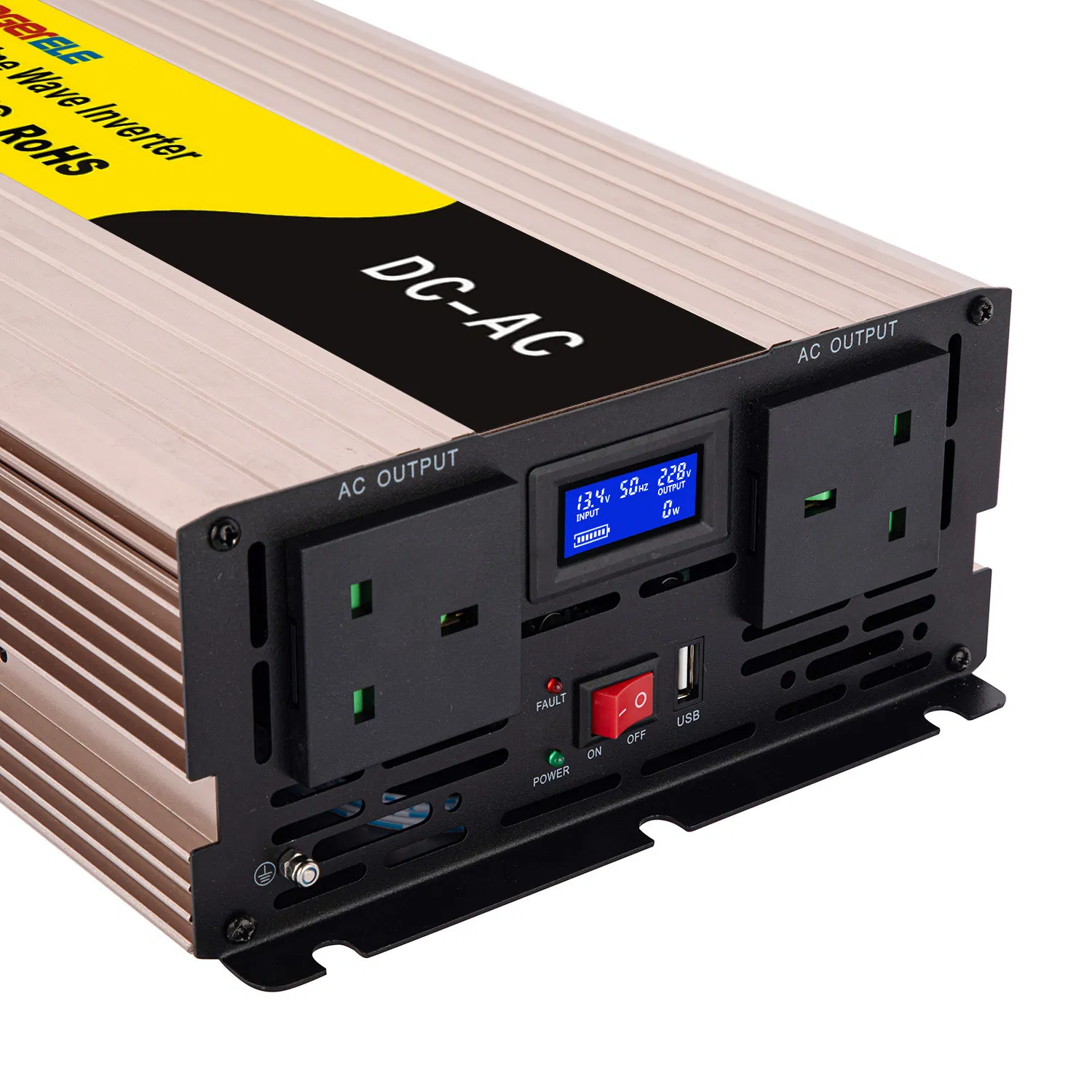 Fábrica Original da China OEM Personalizado inversor de onda senoidal pura DC para AC off-grid 3000W 3kw Inversor de Onda Senoidal Pura com Saída de Fiação Display LCD Inversor de Potência