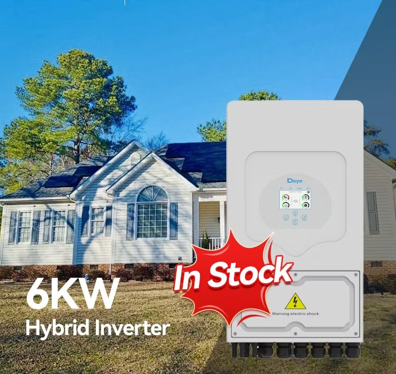 3kw 6kw 8kw 10kw 12kw Inversor Solar Monofásico Trifásico Deye Growatt Srne Solis para Sistema Solar Residencial
