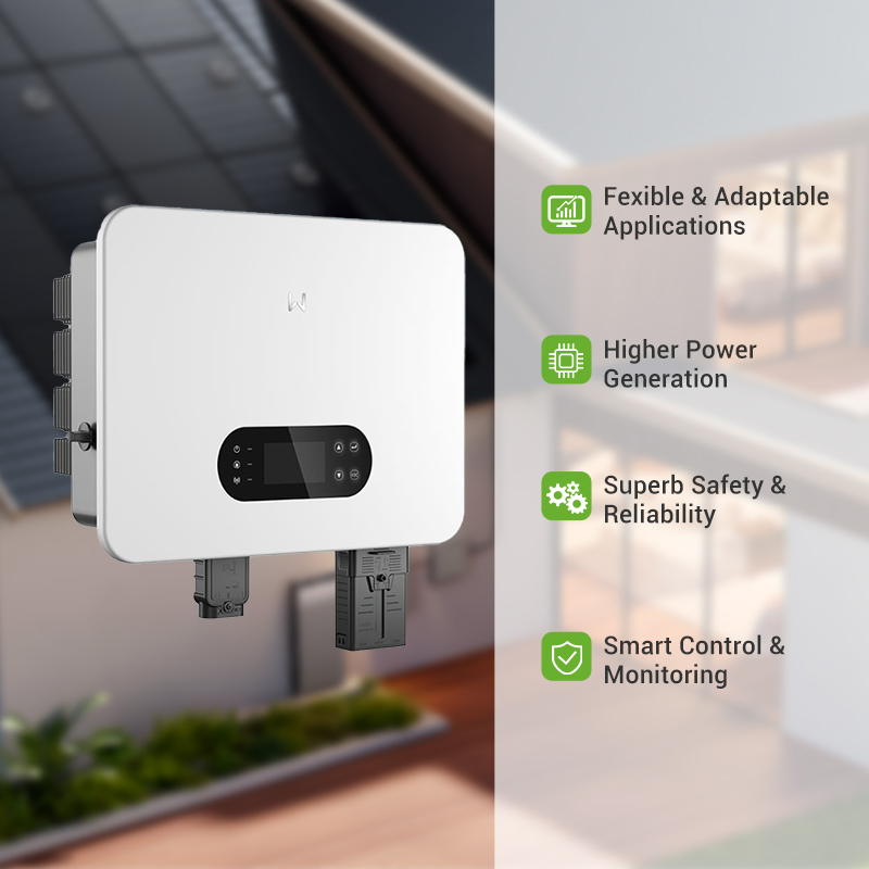 Inversor Conversor de Energia Solar Goodwe 3kw 5kw 6kw 8kw 10kw 12kw Inversor Solar Híbrido Monofásico de Baixa Tensão 48V Bateria para Sistema Fotovoltaico Residencial