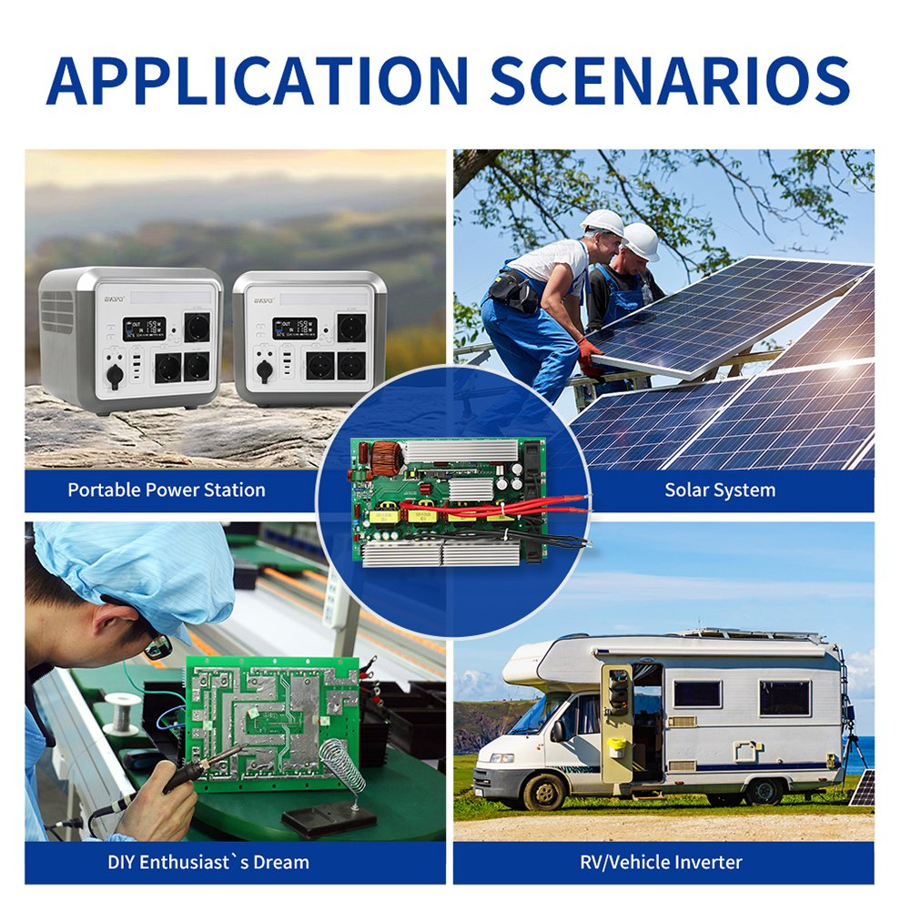 Fabricante de montagem impressa eletrónica circuito de inversor solar personalizado PCBA PCB Placa de controlo de design