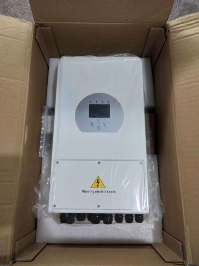 Inversor Híbrido Solar Personalizado Barato Bom Preço Deye 3 Fase 5kw 8kw 10 Kw 48V 3-Phasing com Controlador de Carga MPPT