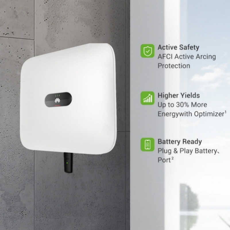 Inversor Fotovoltaico Solar Huawei Sun2000-6ktl-M1 Inversor de Rede Híbrido 6kw Geração de Energia Conectada à Rede para Uso Doméstico PV Inversor para Casa