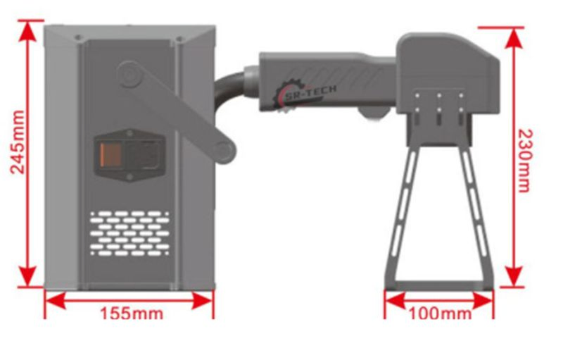 Affordable Price Fiber Laser Marking Machine Cabinet Integrated for Tire