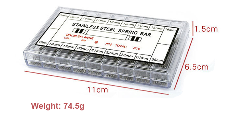 Spring bar with double shoulders Details