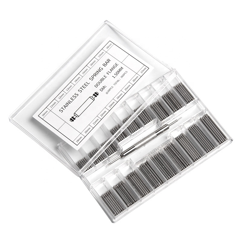 1.5mm 1.8mm Diameter 8-25mm Double Shoulder No Flange Stainless Steel Watch Spring Bar Pin for Watch Band Link 304L