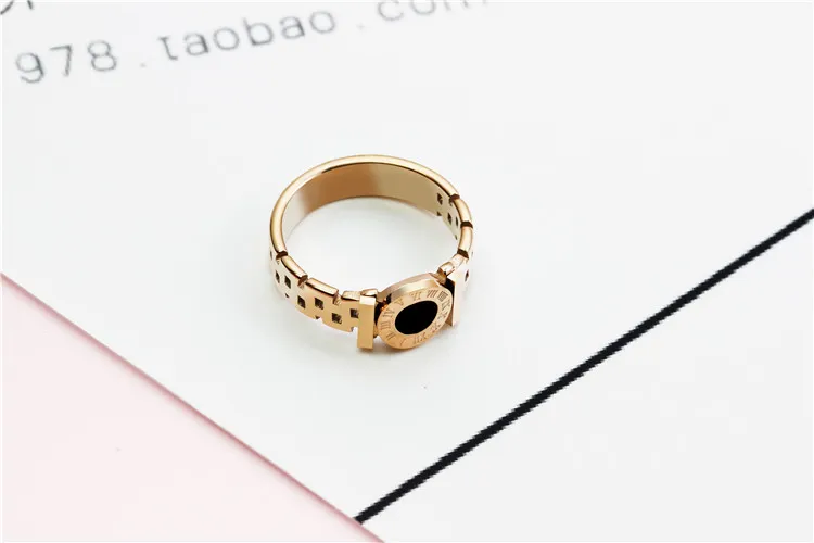 Titanium Steel Personality Fashion Watch Ring Female Trend Simple Ring