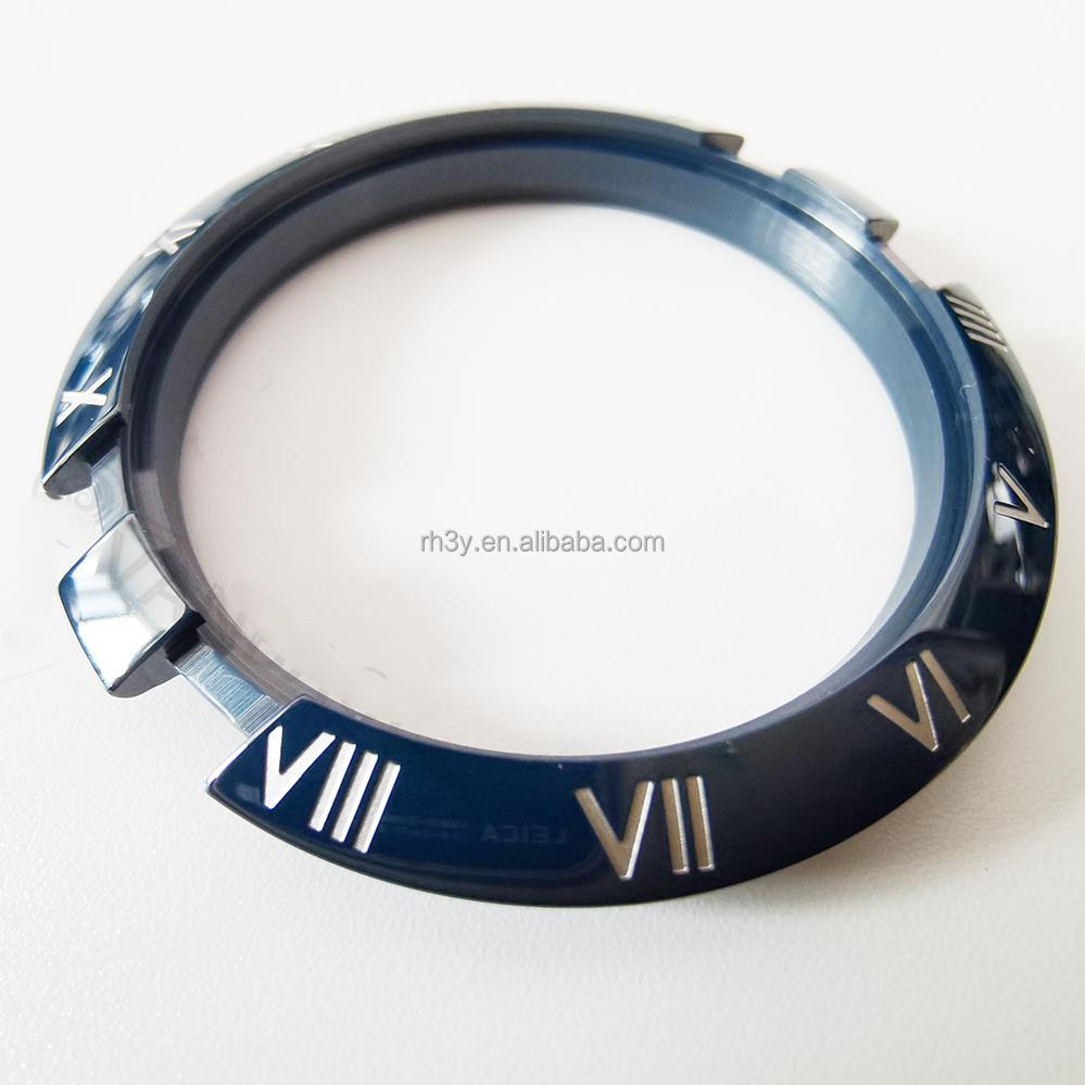 Ceramic Watch Bezel Ring 40mm Compatible with OMG 131.23.41 Watch Replacement Parts No Luminous Blue/Black/Orange