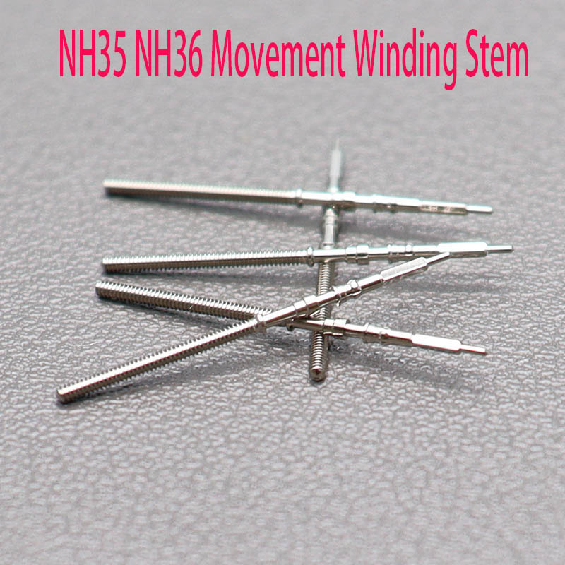 Durable for NH35/36 Movement Stainless Steel Watch Winding Stems Rod Handle Alloy Movement Repair Accessory Watch Movement Stem