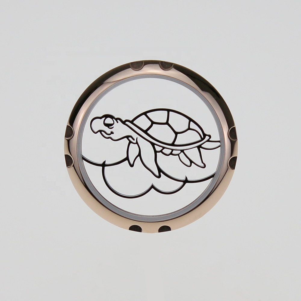 New Arrival 316L Stainless Steel 10ATM Thin Turtle Style Sapphire Glass Watch Case Back 007 Watch Parts New Arrival