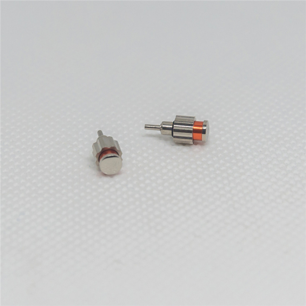 Add Blue Diamond Custom Machining Stainless Steel 316l Screw Stem Blue Color Watch Crown