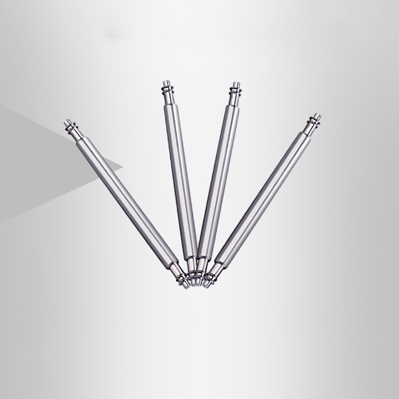 Wholesales 8-26mm High Quality 1.8mm Silver Stainless Steel Spring Bar Double Shoulders Spring Bar for Rubber Steel Watch Bands
