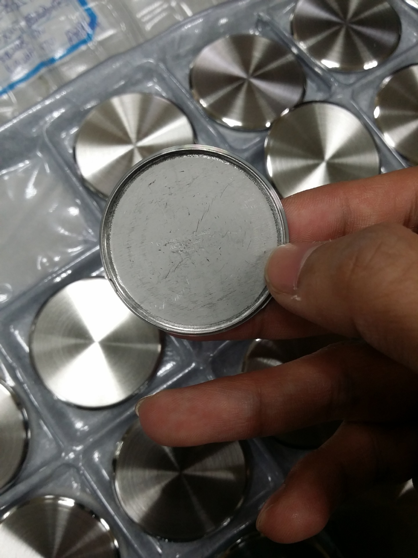 Watch Case Back 304 Stainless Steel Round Brushed Surface Polished Edge Replacement Parts for Watch 19.5-40.5mm Sizes