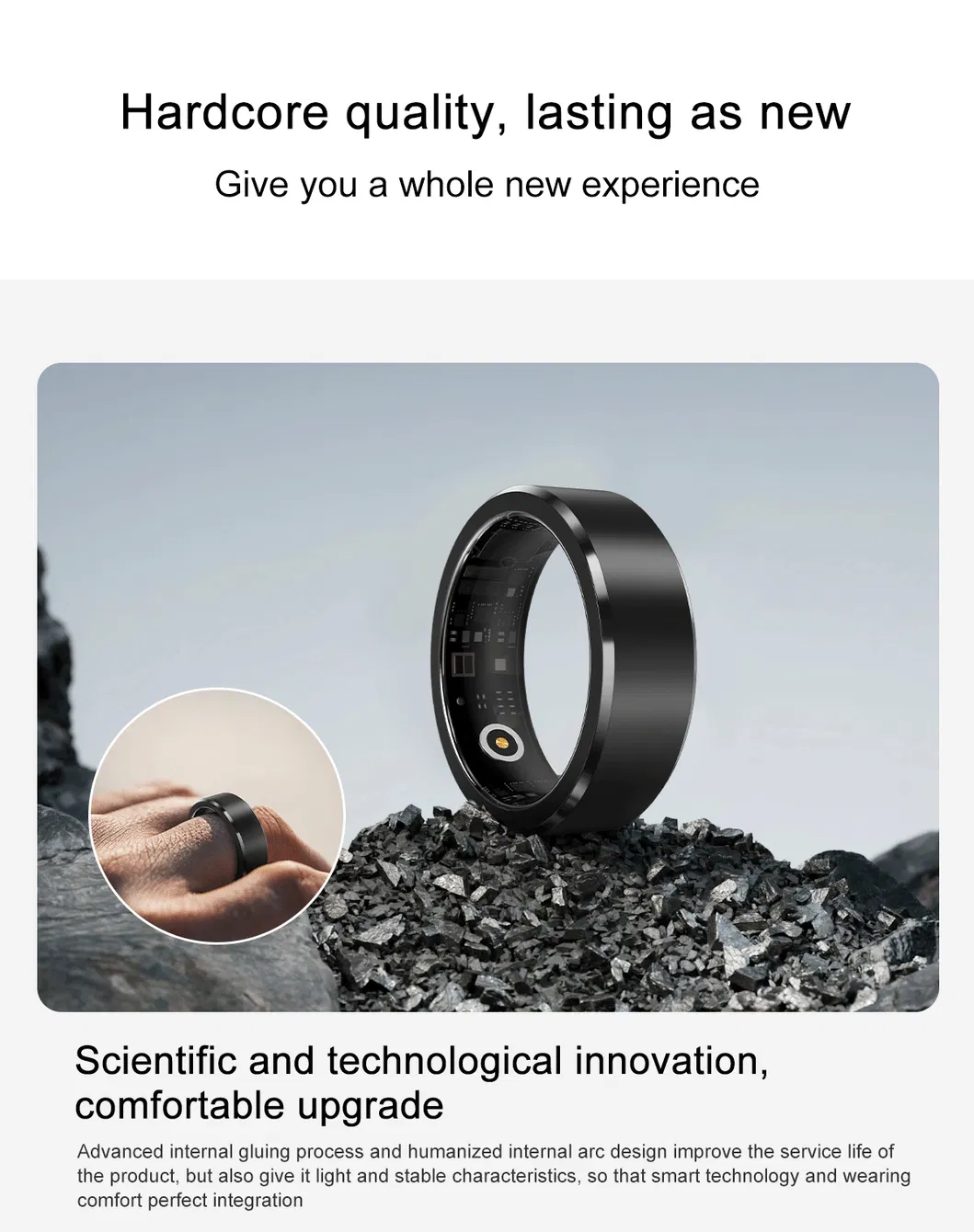 Waterproof Smart Intelligent Ring Activity Fitness Health Blood Oxygen Smart Ring Watch