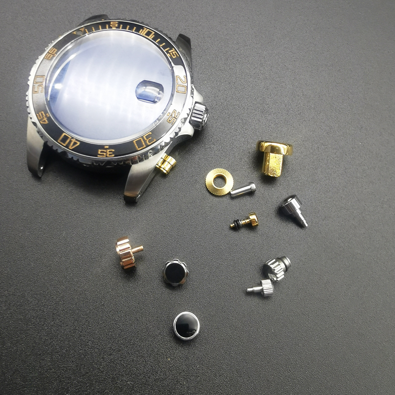Watch Parts Supplier OEM/ODM Micro CNC Machining Custom Stainless Steel Waterproof Watch Pusher Parts Watch Crown & Tube