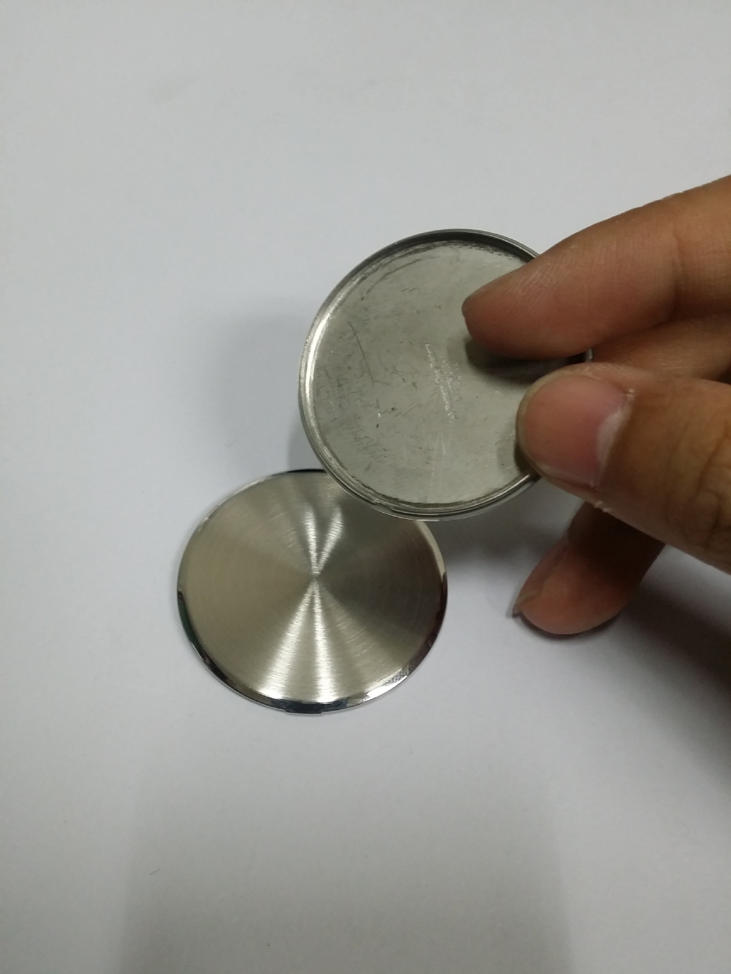 Watch Case Back 304 Stainless Steel Round Brushed Surface Polished Edge Replacement Parts for Watch 19.5-40.5mm Sizes