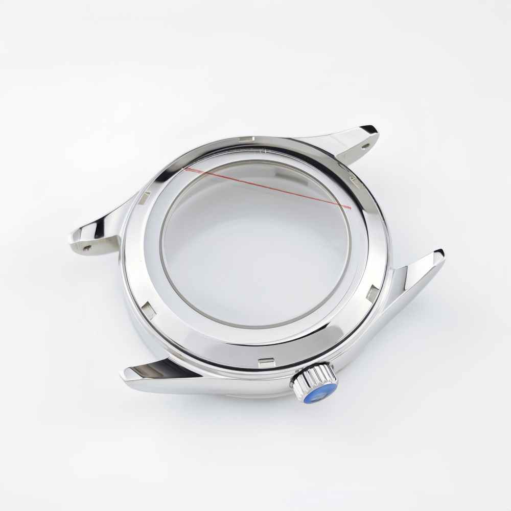 OEM customized 316 Stainless Steel Watch Case 39mm waterproof transparent back case suitable for NH35/NH36/nh38/nh34 Movement