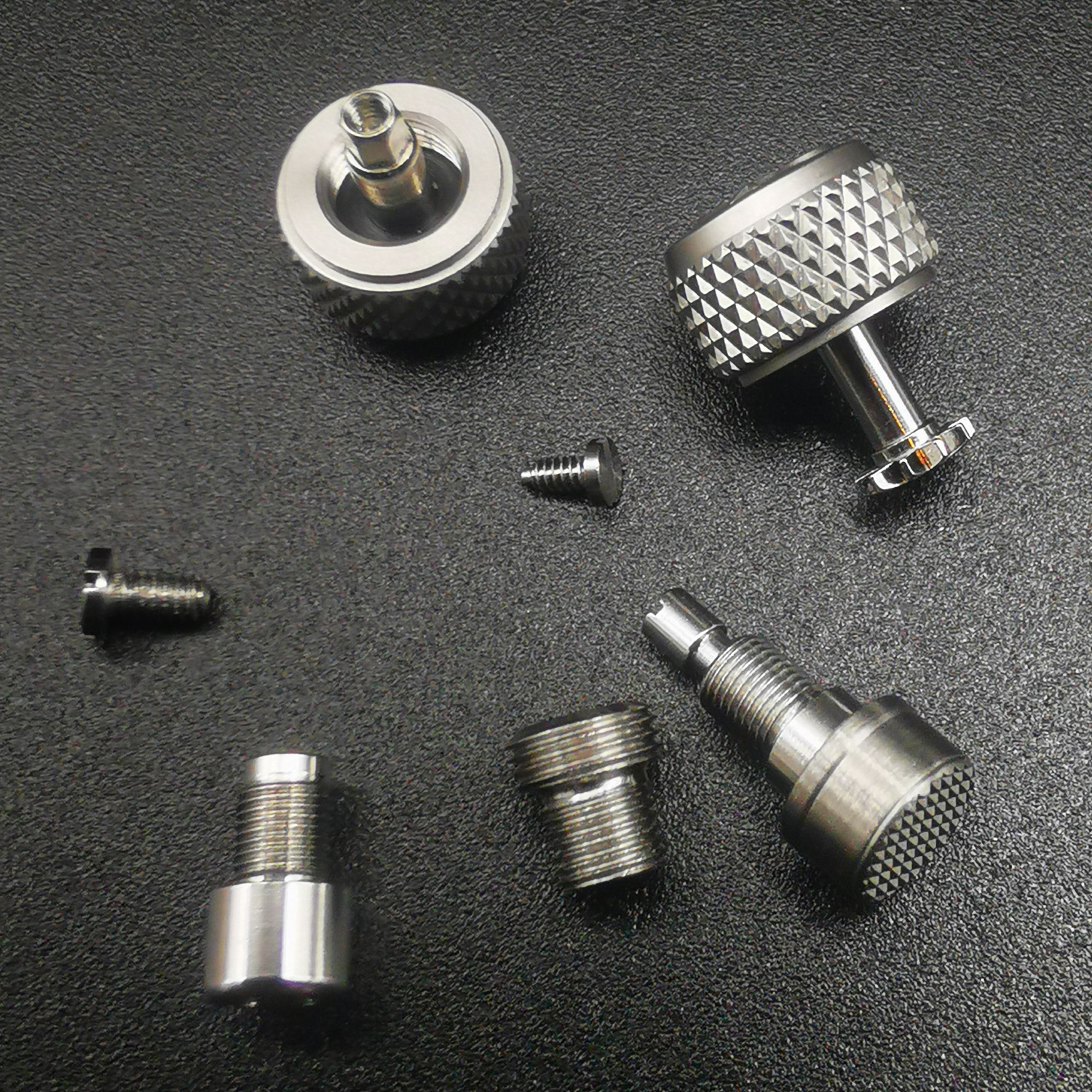 Watch Parts Supplier OEM/ODM Micro CNC Machining Custom Stainless Steel Waterproof Watch Pusher Parts Watch Crown & Tube