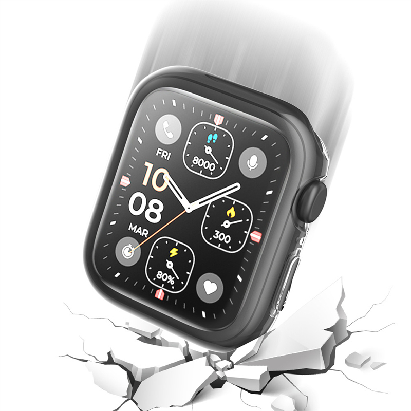 Anti-Shockproof Electroplated Soft TPU Hollow Protective Bumper Watch Back Case for Apple Watch Series 10 Ultra 2 Cover